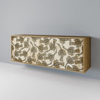 ALMONDINE SONGBIRD 3-Door Sideboard in Oak Effect