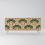 DANCING PREDATORS Aparador de 3 Portas em Efeito Carvalho