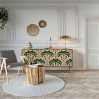 DANCING PREDATORS Aparador de 3 Portas em Efeito Carvalho