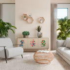 MYTHOLOGICAL CREATURES Aparador de 3 Portas em Efeito Carvalho