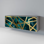 THE LABYRINTH OF GOLD 3-Door Sideboard in Grey Finish