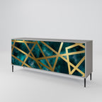 THE LABYRINTH OF GOLD 3-Door Sideboard in Grey Finish