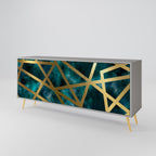 THE LABYRINTH OF GOLD 3-Door Sideboard in Grey Finish
