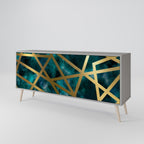 THE LABYRINTH OF GOLD 3-Door Sideboard in Grey Finish