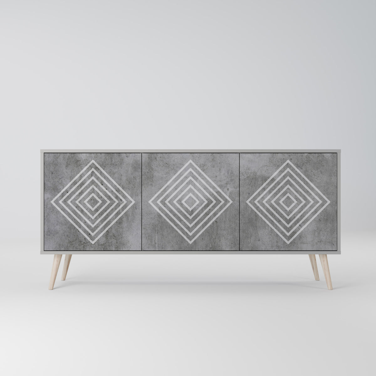 POLYGONAL ARTISTRY Aparador de 3 Portas