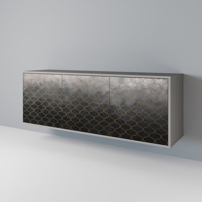 TESSELATED GRAYISH Aparador de 3 Portas
