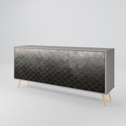 TESSELATED GRAYISH Aparador de 3 Portas