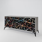 POLYGON VERVE 3-Door Sideboard in Grey Finish