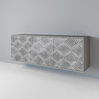 CONCRETE MOVEMENT 3-Door Sideboard in Grey Finish