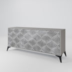 CONCRETE MOVEMENT 3-Door Sideboard in Grey Finish