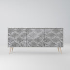 CONCRETE MOVEMENT 3-Door Sideboard in Grey Finish