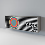 SPECTRA SHOWCASE 3-Door Sideboard in Grey Finish