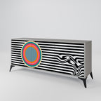 SPECTRA SHOWCASE 3-Door Sideboard in Grey Finish
