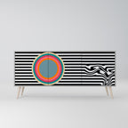 SPECTRA SHOWCASE 3-Door Sideboard in Grey Finish