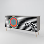 SPECTRA SHOWCASE 3-Door Sideboard in Grey Finish
