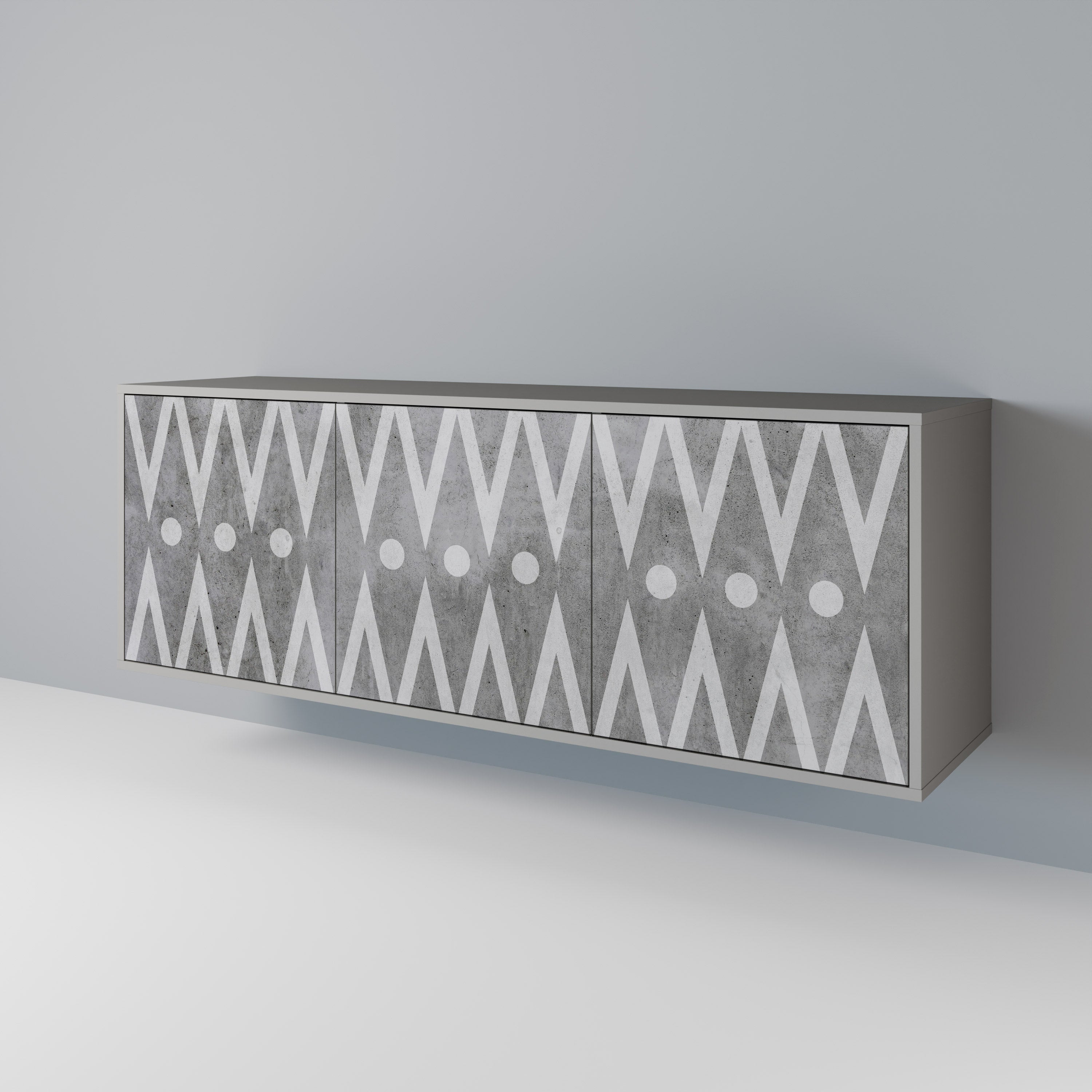 SHARP EDGES Aparador de 3 Portas