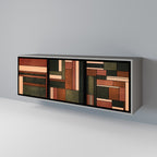 FIGURES OF NATURE 3-Door Sideboard in Grey Finish