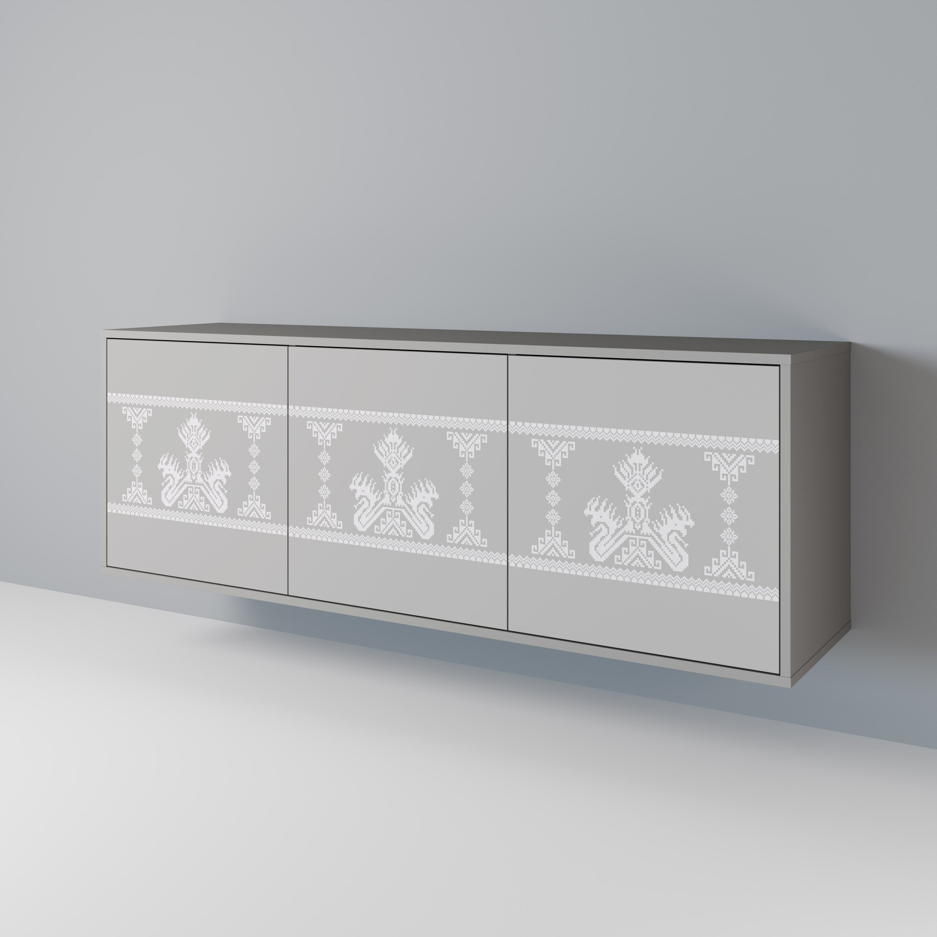 THAI GRAY Aparador de 3 Portas