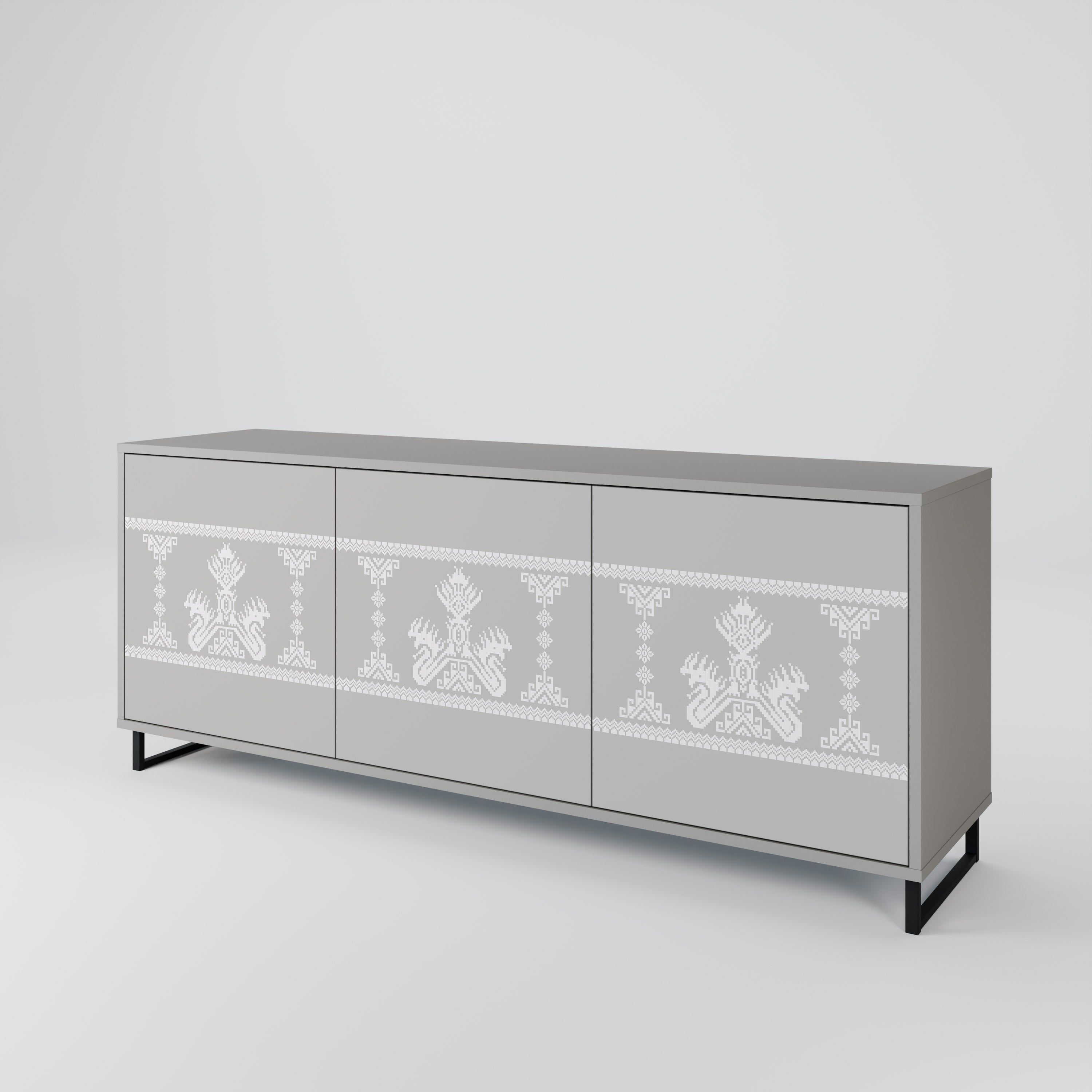 THAI GRAY Aparador de 3 Portas