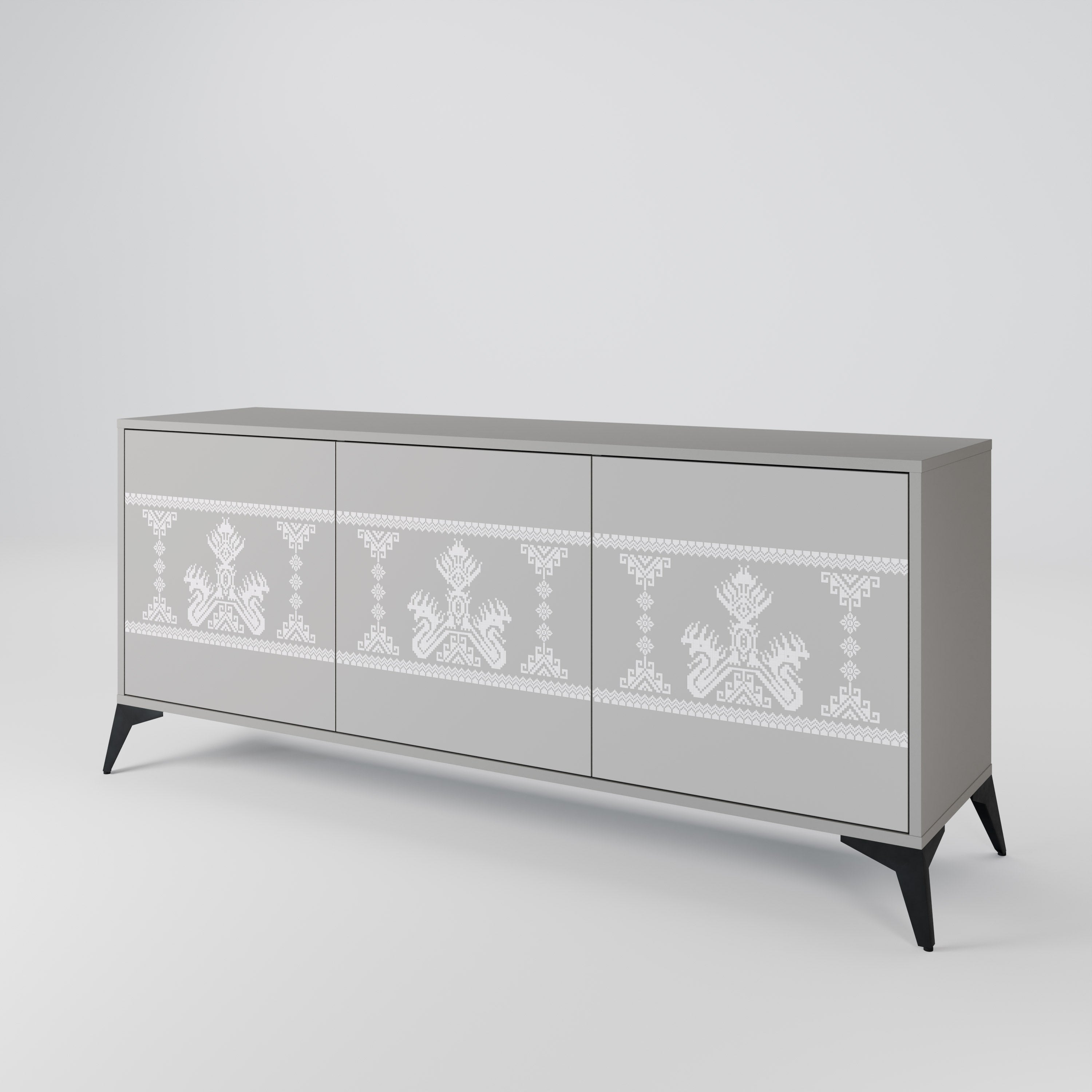THAI GRAY Aparador de 3 Portas