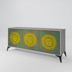 SUNSHINE EULOGY 3-Door Sideboard in Grey Finish