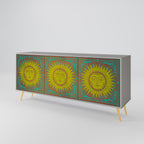SUNSHINE EULOGY 3-Door Sideboard in Grey Finish