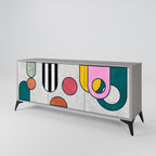 COOL STORY 3-Door Sideboard in Grey Finish