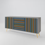 LINEOUT SPECTRUM 3-Door Sideboard in Grey Finish