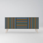 LINEOUT SPECTRUM 3-Door Sideboard in Grey Finish