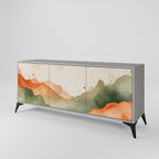 WATERCOLOUR PEAKS 3-Door Sideboard in Grey Finish