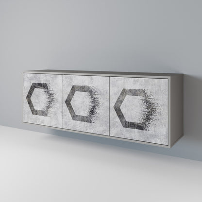 HEXAGONAL FIGURES Aparador de 3 Portas