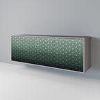 ORNAMENTAL GLIMMER 3-Door Sideboard in Grey Finish