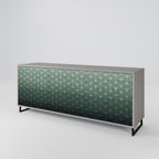 ORNAMENTAL GLIMMER 3-Door Sideboard in Grey Finish