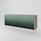 ORNAMENTAL GLIMMER 3-Door Sideboard in Grey Finish