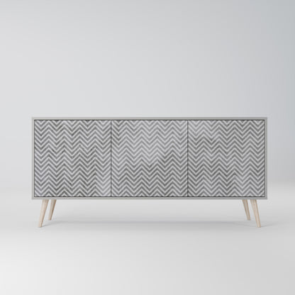 CONCRETE ZIG ZAG 3-Door Sideboard
