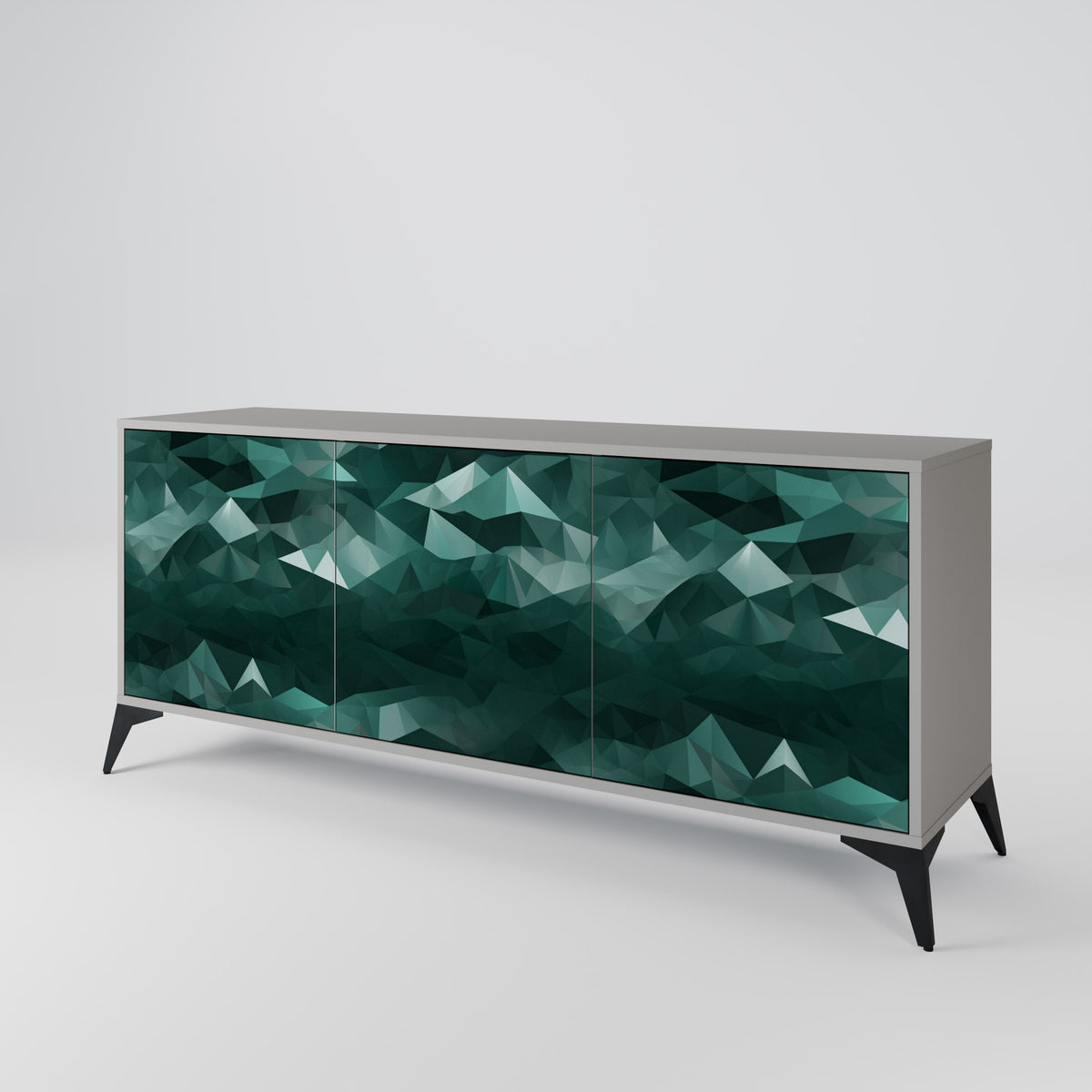 POLYGONAL FLOATING Aparador de 3 Portas