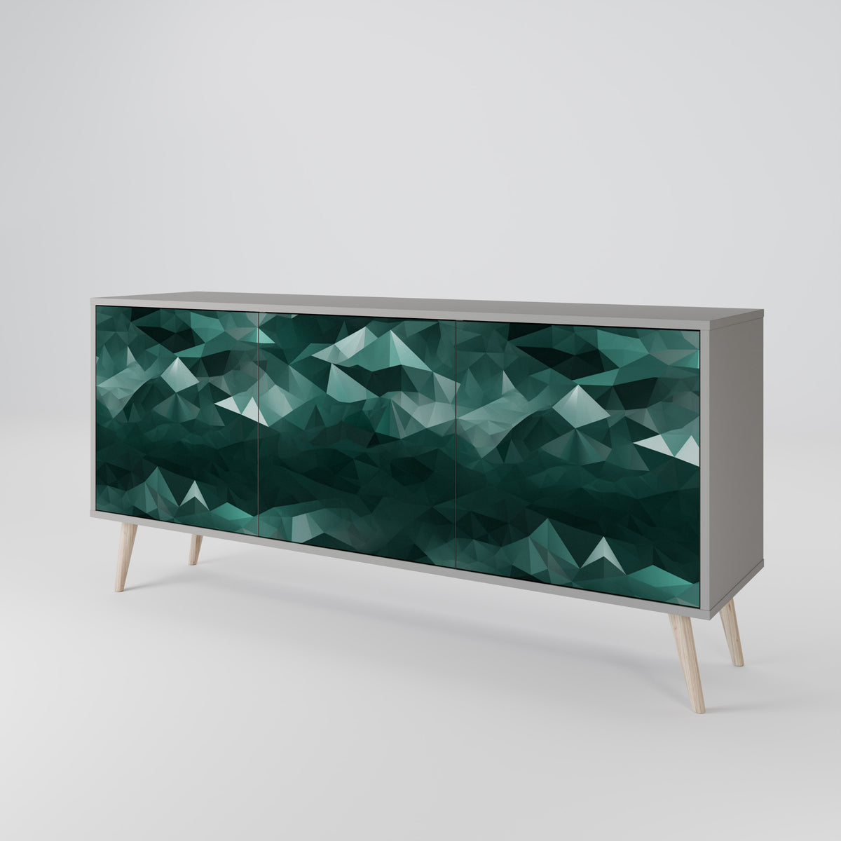 POLYGONAL FLOATING Aparador de 3 Portas