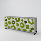 GREEN RHAPSODY 3-Door Sideboard in Grey Finish