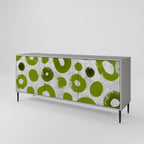 GREEN RHAPSODY 3-Door Sideboard in Grey Finish