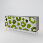 GREEN RHAPSODY 3-Door Sideboard in Grey Finish