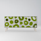GREEN RHAPSODY 3-Door Sideboard in Grey Finish