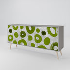 GREEN RHAPSODY 3-Door Sideboard in Grey Finish