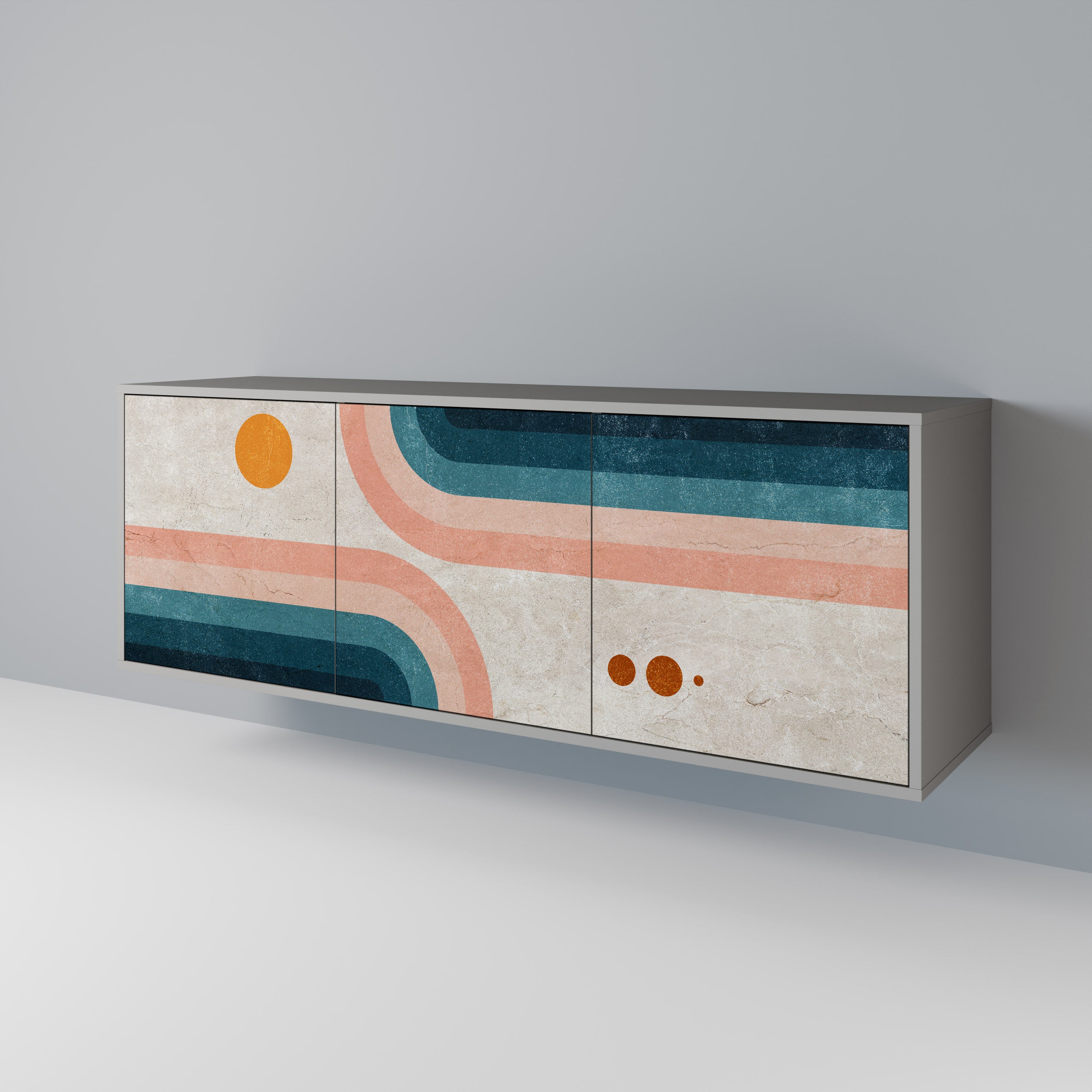 TWO HALVES 3-Door Sideboard