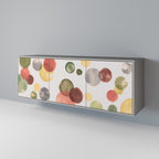 FLEETING HAPPINESS 3-Door Sideboard in Grey Finish