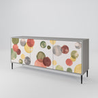 FLEETING HAPPINESS 3-Door Sideboard in Grey Finish
