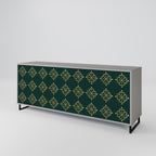 ROYAL MEDALLION 3-Door Sideboard in Grey Finish