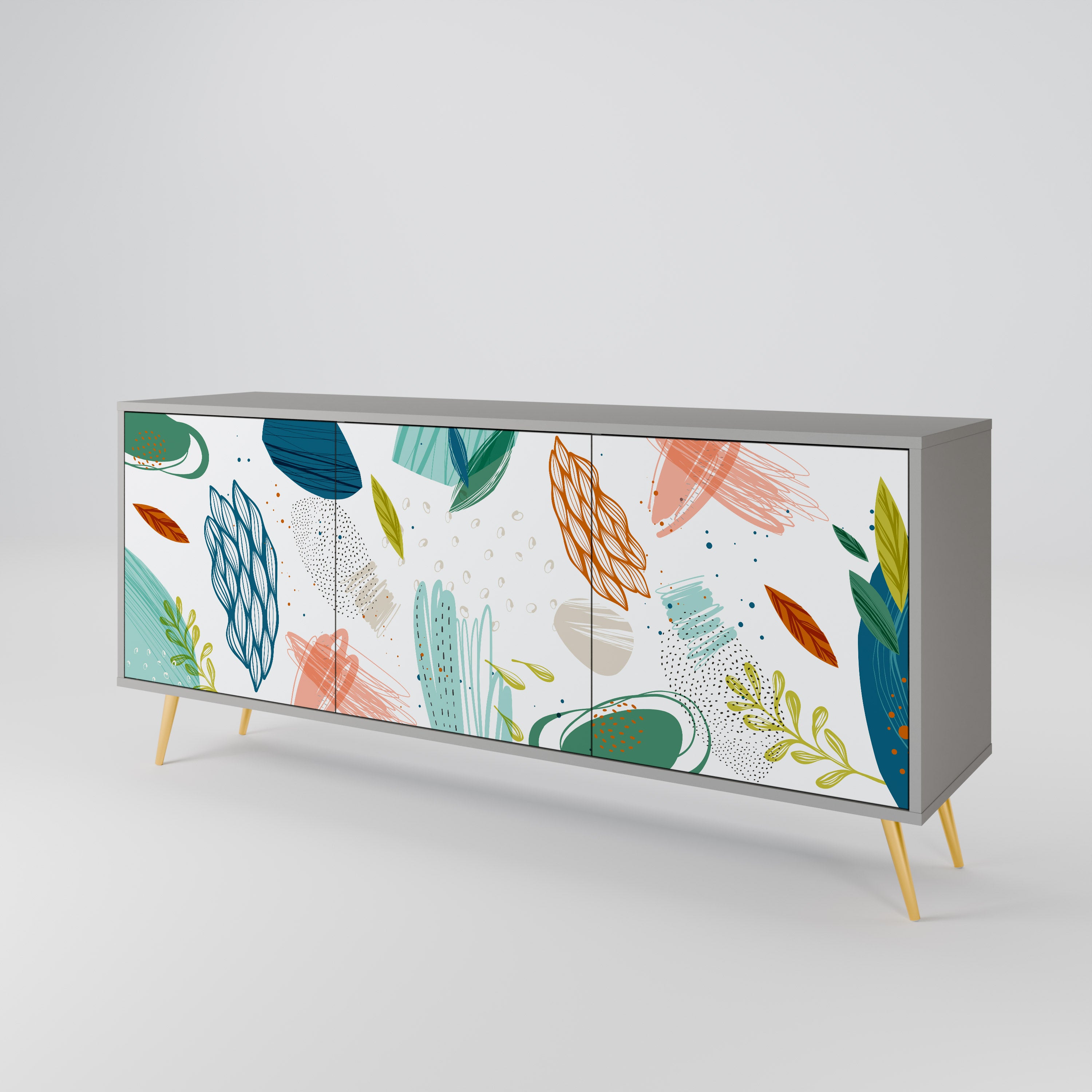 BOTANICAL HURRICANE 3-Door Sideboard