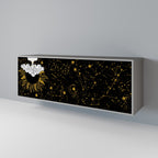 STELLAR CONSTELLATIONS 3-Door Sideboard in Grey Finish
