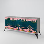 ROYAL COMPOSITION 3-Door Sideboard in Grey Finish