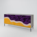 INDEPENDENT BORDER 3-Door Sideboard in Grey Finish